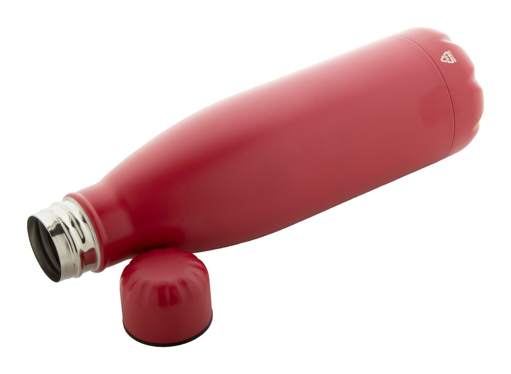 Бутылка из переработанной нержавеющей стали Refill, цвет красный - AP808117-05- Фото №2