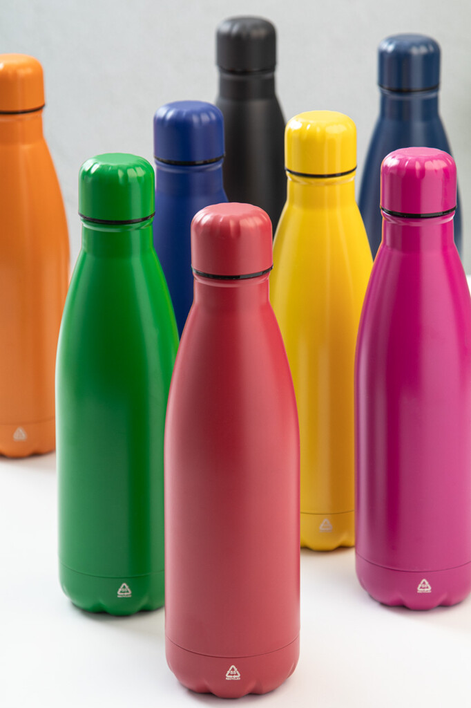 Бутылка из переработанной нержавеющей стали Refill, цвет красный - AP808117-05- Фото №7
