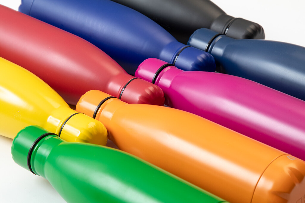 Бутылка из переработанной нержавеющей стали Refill, цвет синий - AP808117-06- Фото №7