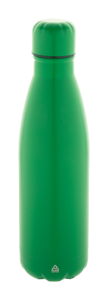Бутылка из переработанной нержавеющей стали Refill, цвет зеленый - AP808117-07- Фото №1