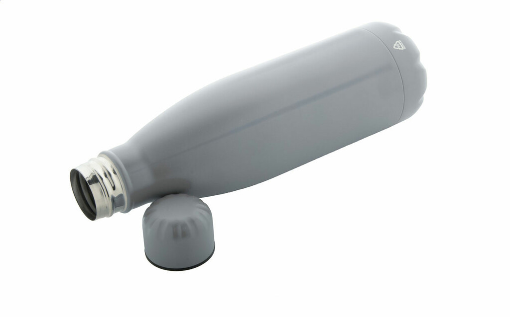 Бутылка из переработанной нержавеющей стали Refill, цвет серебряный - AP808117-21- Фото №2