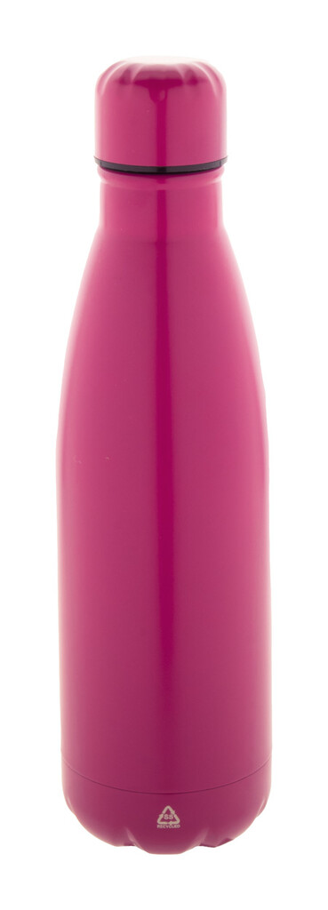 Бутылка из переработанной нержавеющей стали Refill, цвет розовый - AP808117-25- Фото №1
