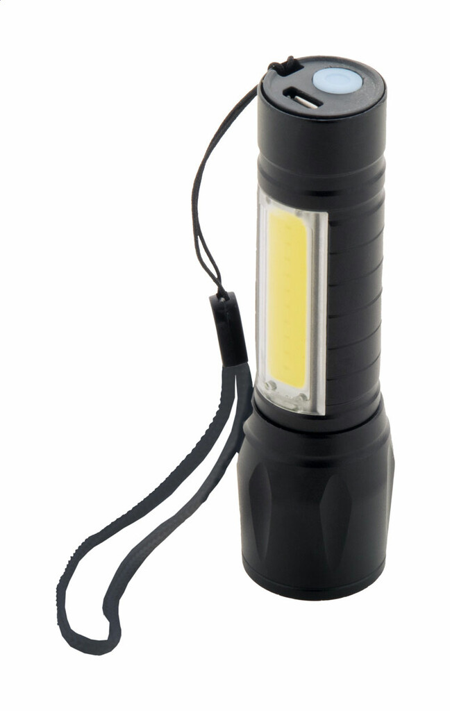 Перезаряжаемый фонарик Chargelight Zoom, цвет черный - AP808126- Фото №5