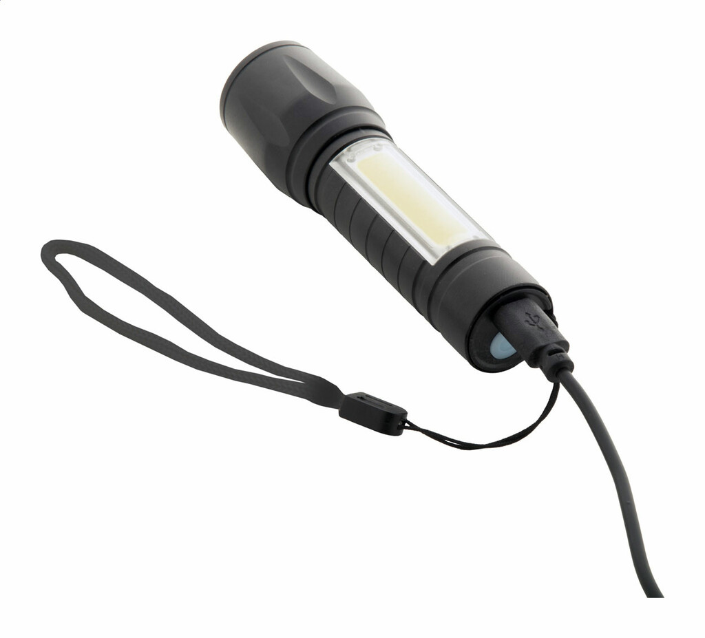 Перезаряжаемый фонарик Chargelight Zoom, цвет черный - AP808126- Фото №6