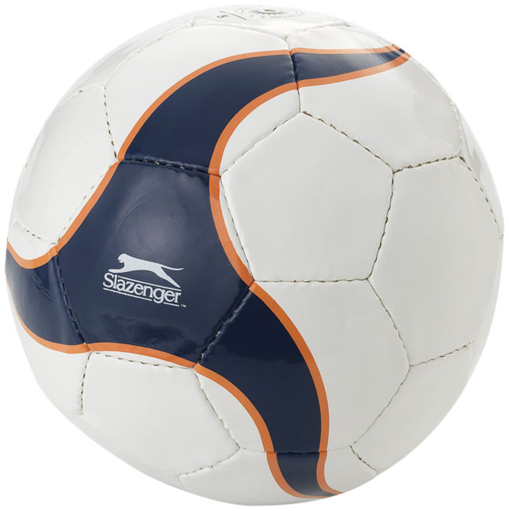 Футбольний м'яч з 32-х панелей, колір білий, темно-синій