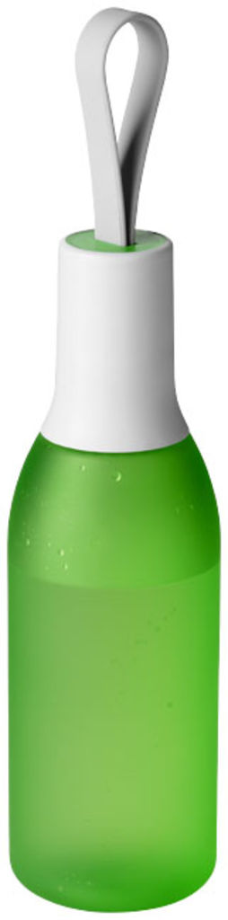Бутылка Flow, цвет матовый зеленый, белый