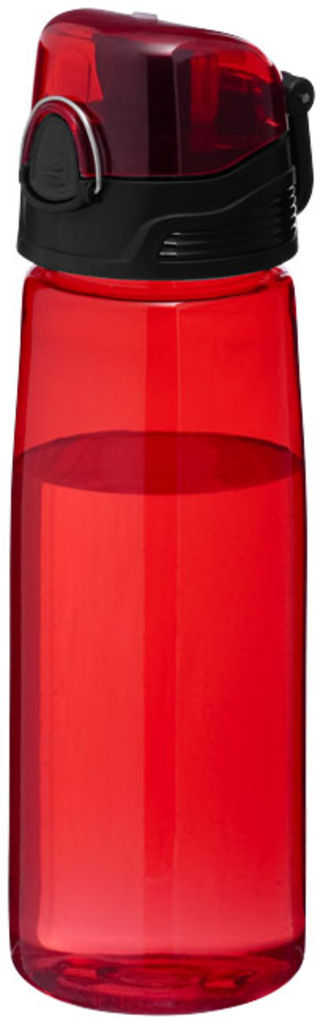 Спортивна пляшка Capri, колір червоний прозорий