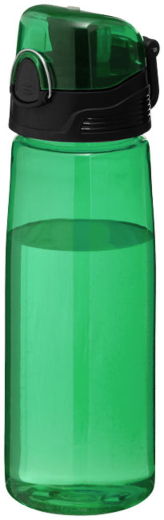 Спортивна пляшка Capri, колір зелений прозорий