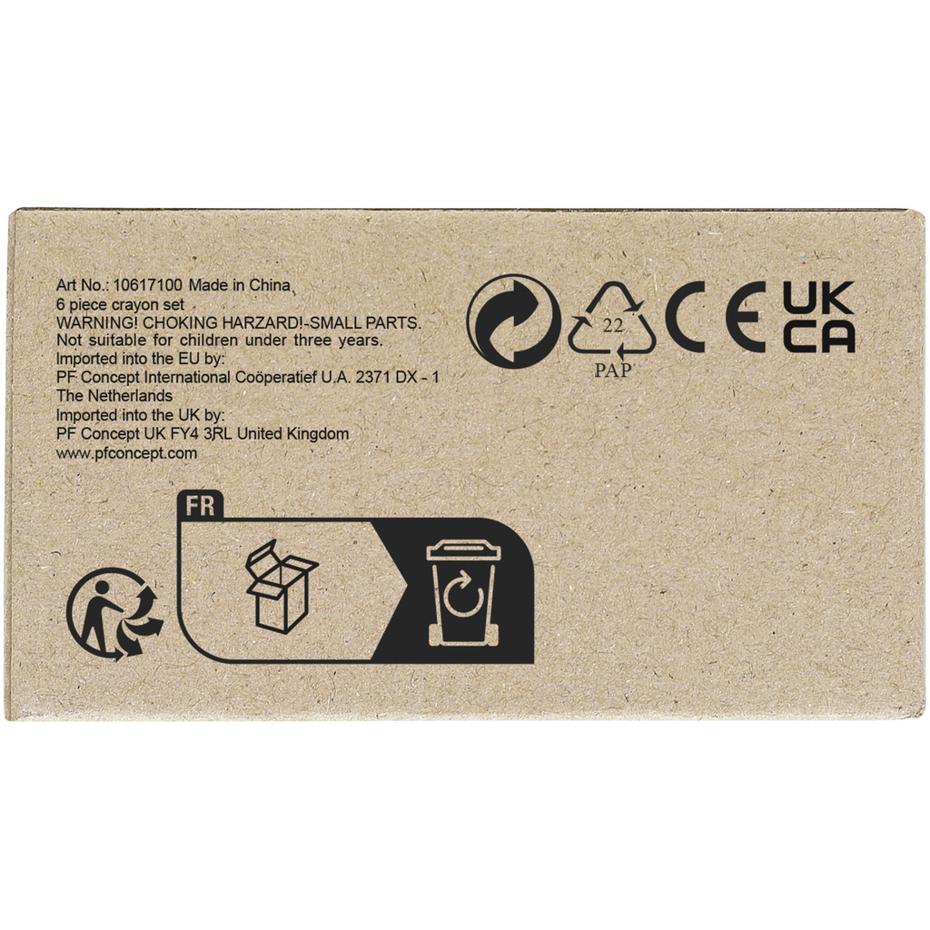 Набір з 6-ти воскових олівців, колір сірий - 10617100- Фото №3 Набір з 6-ти воскових олівців, колір сірий - 10617100- Фото №3