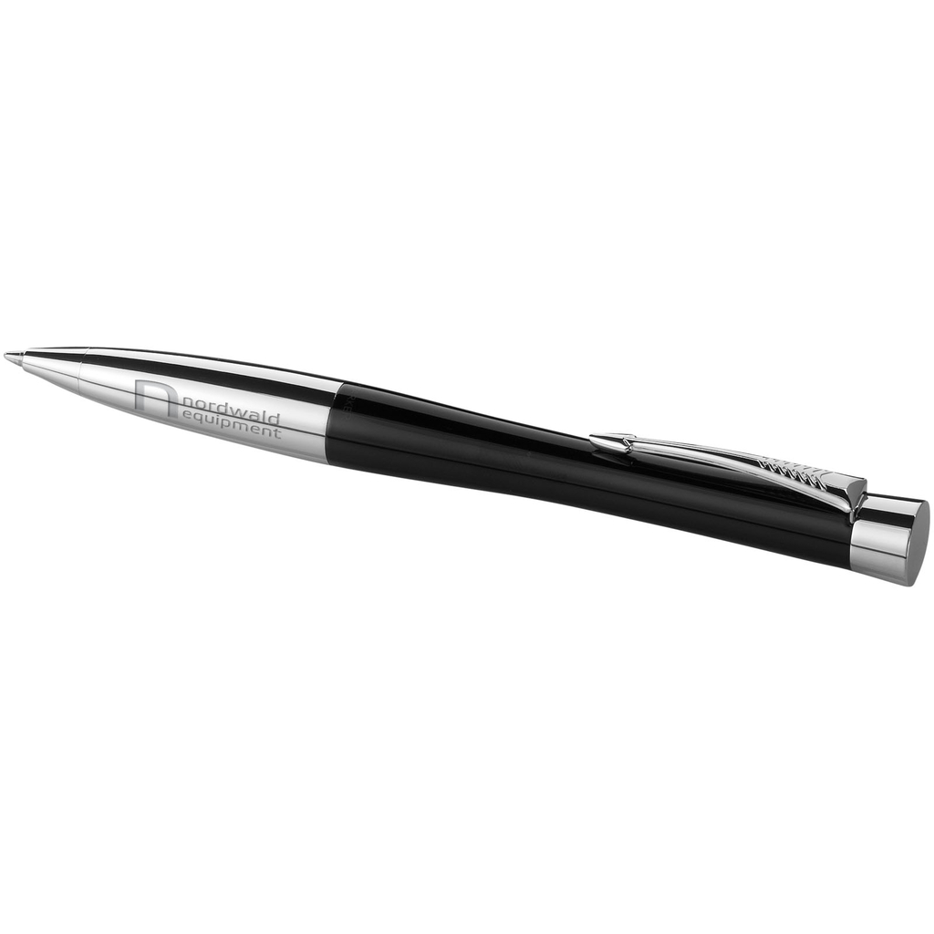 Кулькова ручка Parker Urban, колір суцільний чорний, срібний - 10648900- Фото №6