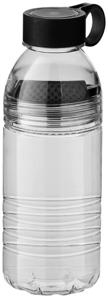 Спортивная тритановая бутылка Slice, цвет сплошной черный, серый