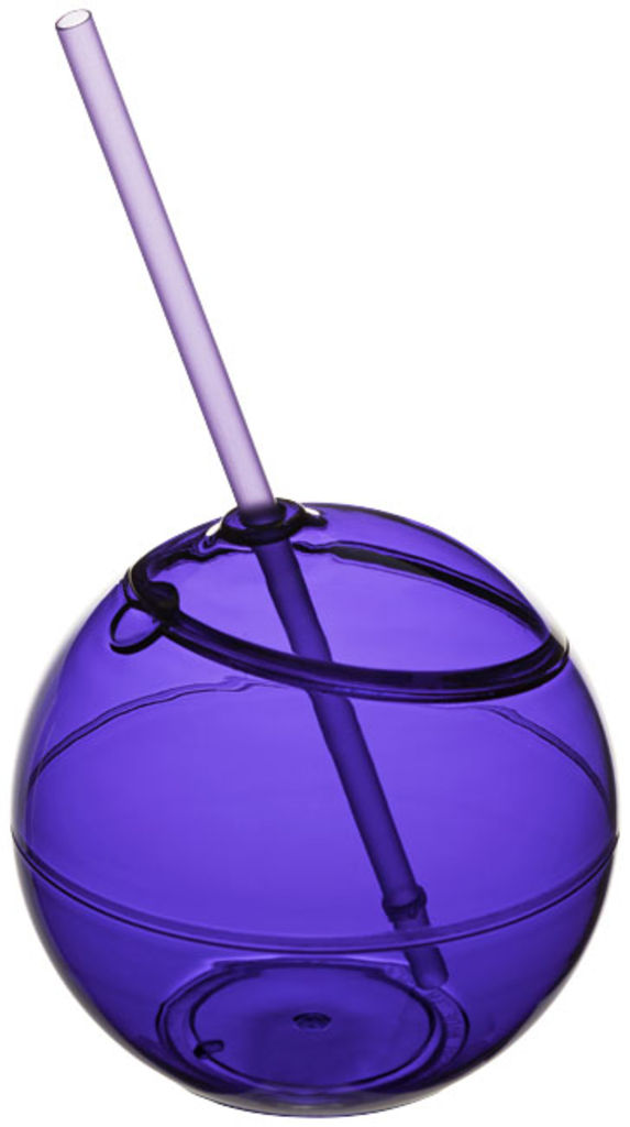 Куля з соломинкою Fiesta, колір пурпурний