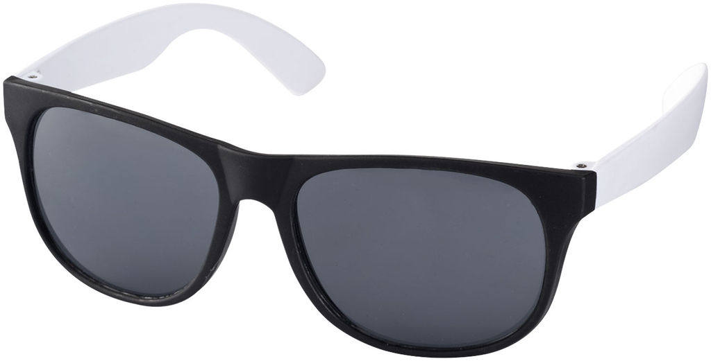 Солнцезащитные очки Retro, цвет сплошной черный, белый