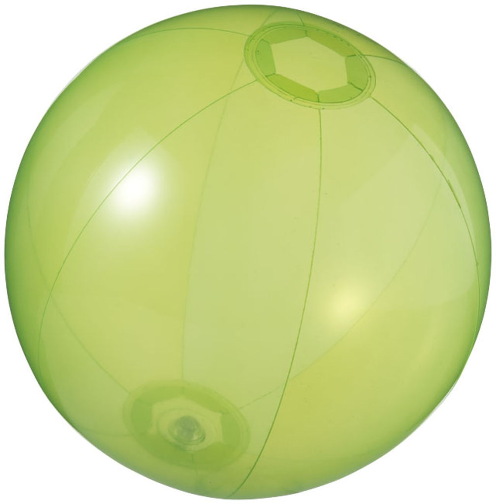 Прозорий пляжний м'яч Ibiza, колір зелений прозорий