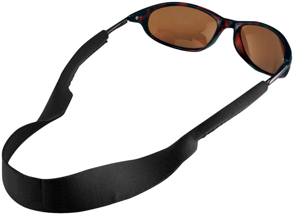 Шнурок для сонцезахисних окулярів Tropics, колір суцільний чорний