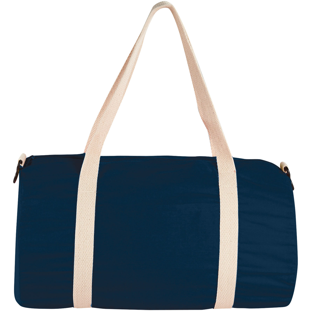 Бавовняна сумка Barrel Duffel, колір темно-синій - 12019501- Фото №4