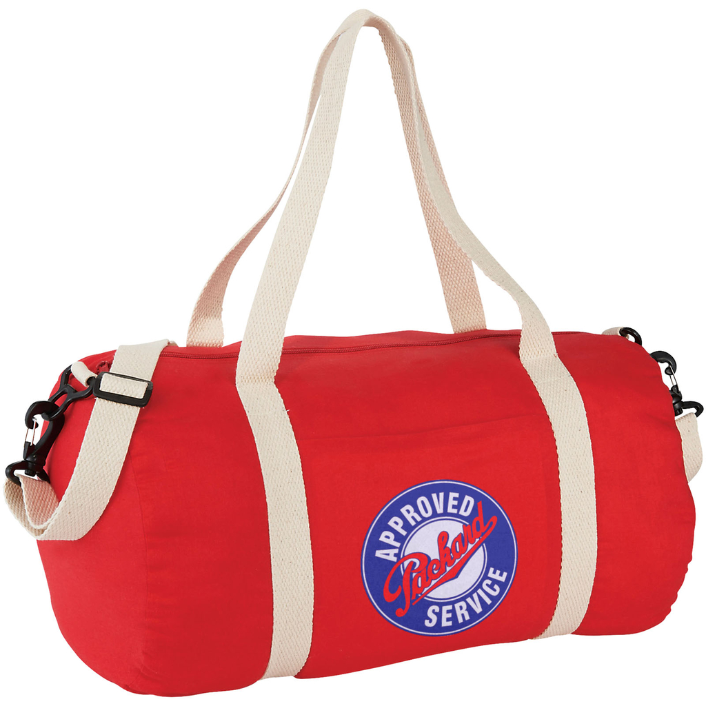 Хлопковая сумка Barrel Duffel, цвет красный - 12019502- Фото №2
