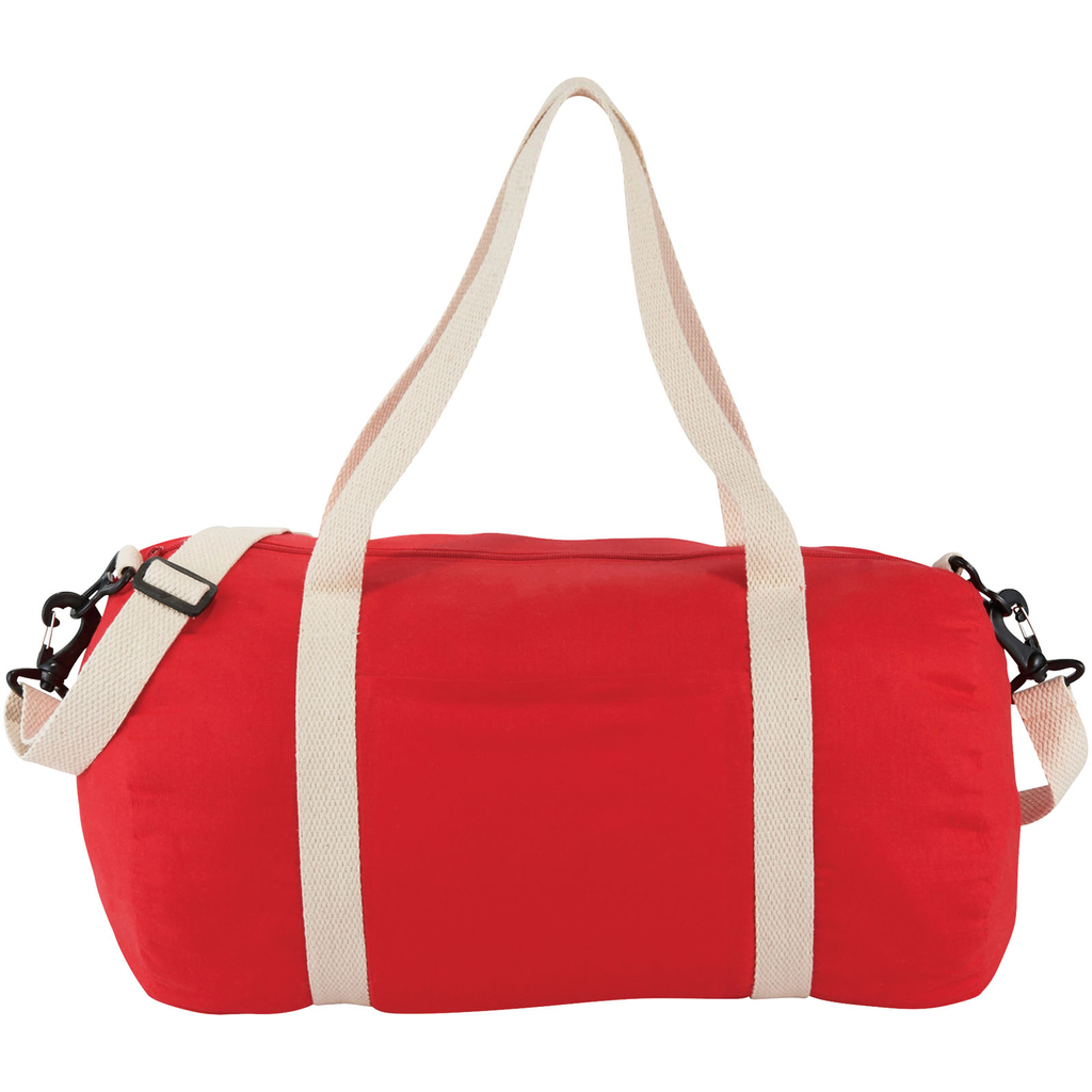 Хлопковая сумка Barrel Duffel, цвет красный - 12019502- Фото №4
