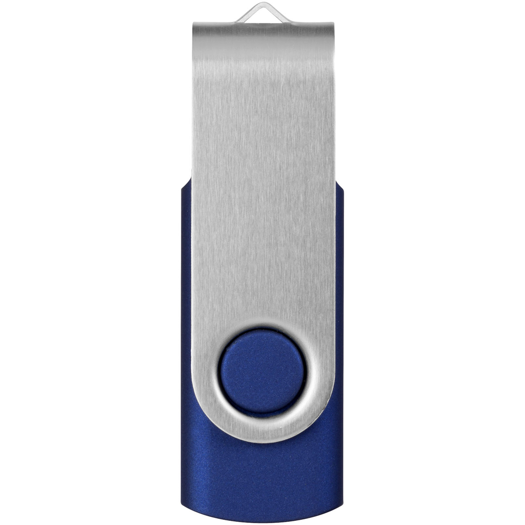 Флешка Rotate Basic 2GB, колір синій, сріблястий - 12350402- Фото №5