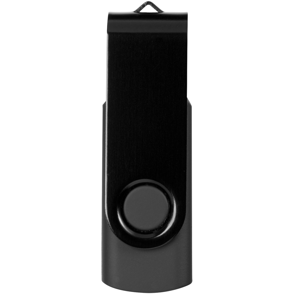 Флешка Rotate Metallic 4GB, цвет сплошной черный - 12350800- Фото №5