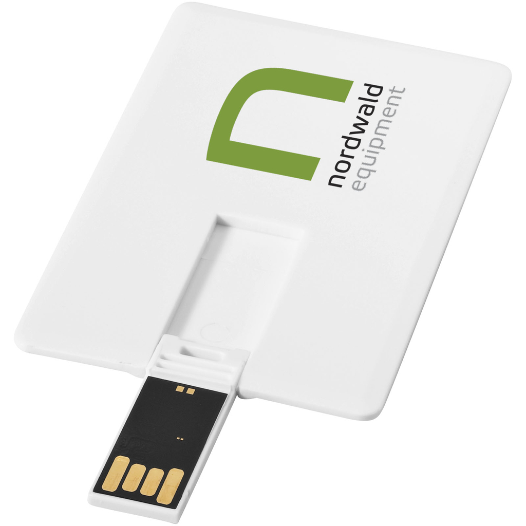 Флешка Slim Card 2GB, цвет белый - 12352000- Фото №2