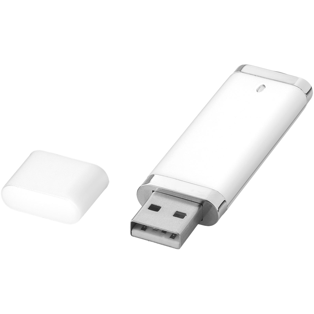 Флешка Flat 4GB, цвет белый - 12352501- Фото №1