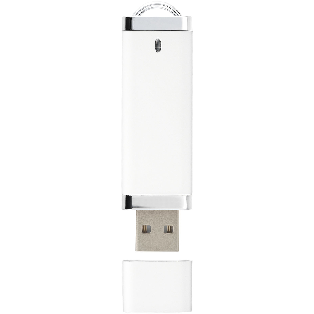 Флешка Flat 4GB, цвет белый - 12352501- Фото №4