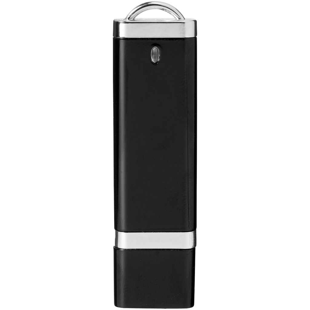 Флешка Flat 4GB, цвет сплошной черный - 12352502- Фото №5