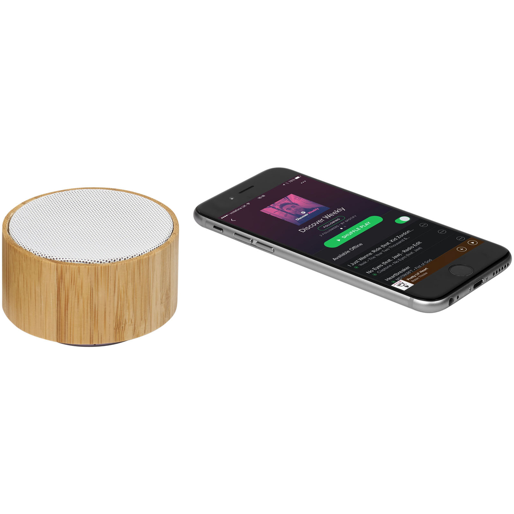 Динамік Bluetooth Cosmos, колір дерево, білий - 12410001- Фото №4