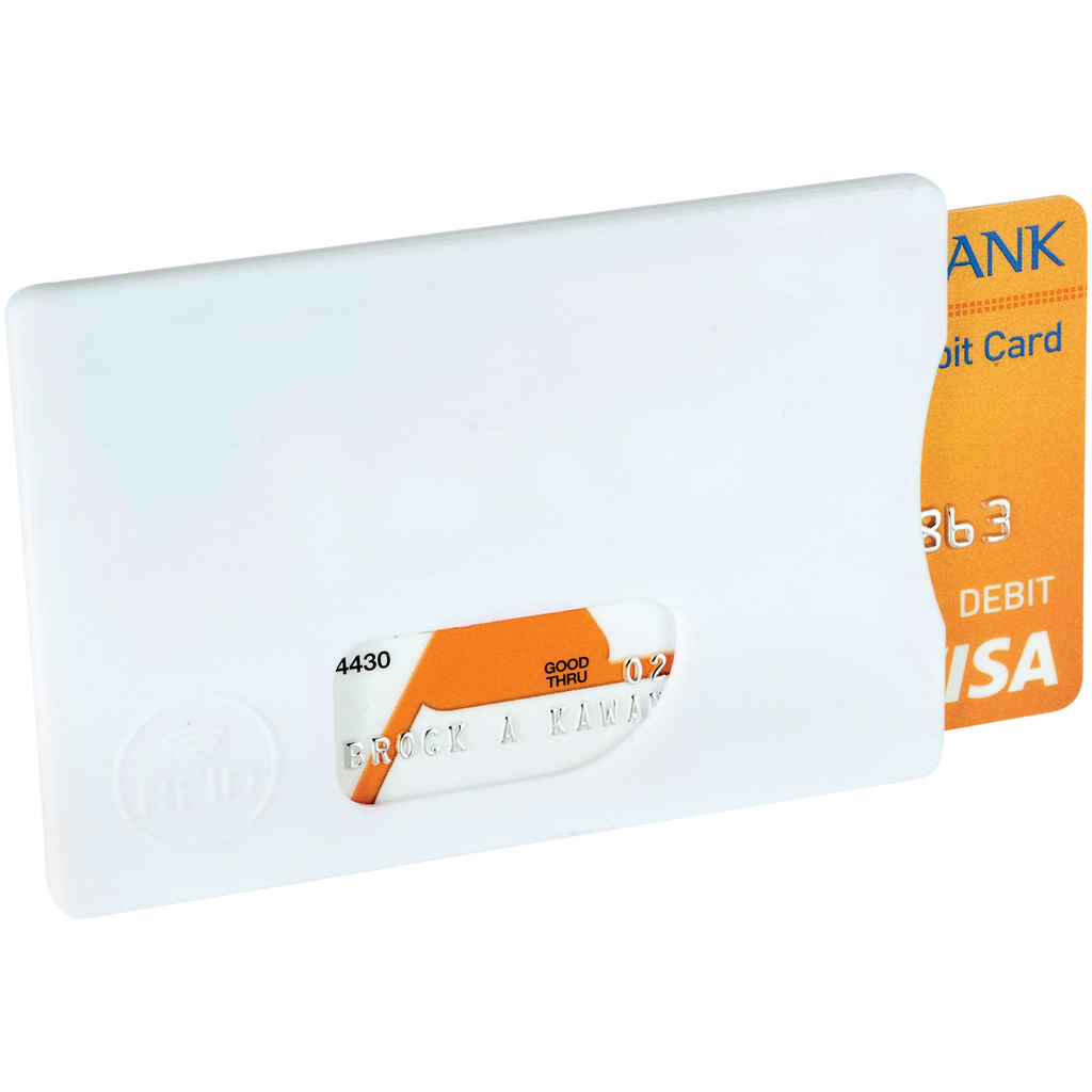 Захисний RFID чохол для кредитних карт, колір білий - 13422601- Фото №1