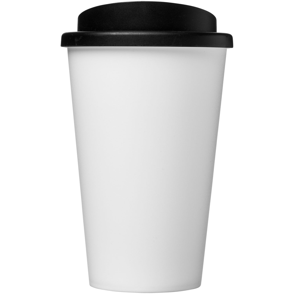 Термокружка Americano, цвет белый, сплошной черный - 21000108- Фото №3