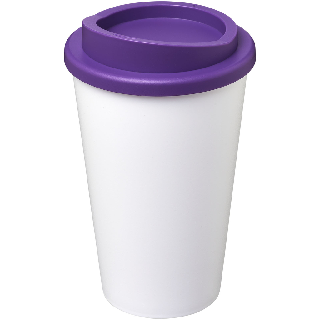 Термокружка Americano, колір білий пурпурний - 21000113- Фото №1 Термокружка Americano, колір білий пурпурний - 21000113- Фото №1