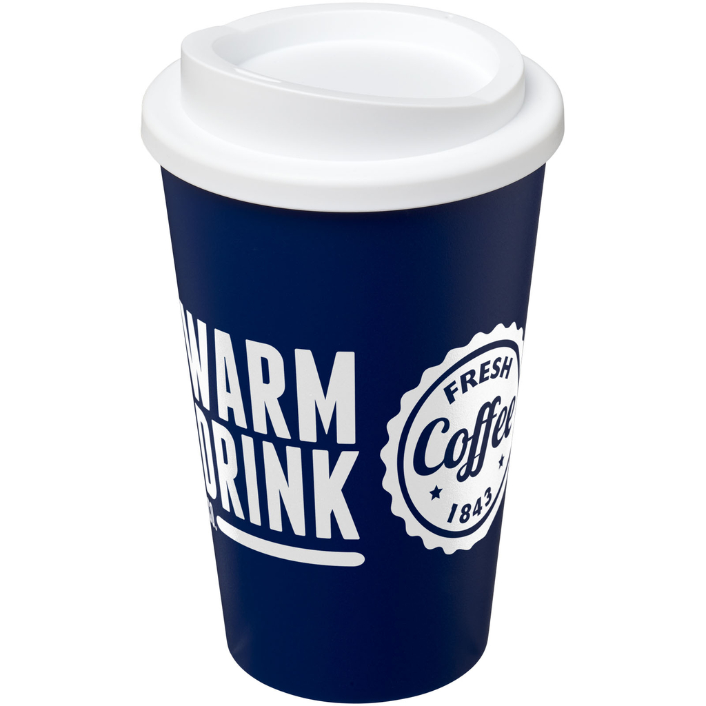 Термокружка Americano, колір синій, білий - 21000115- Фото №2