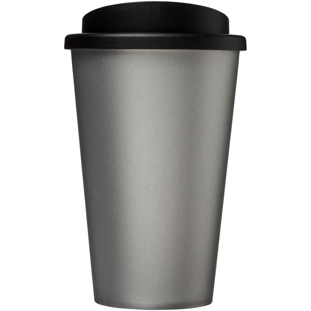Термокружка Americano, колір сріблястий, суцільний чорний - 21000124- Фото №3