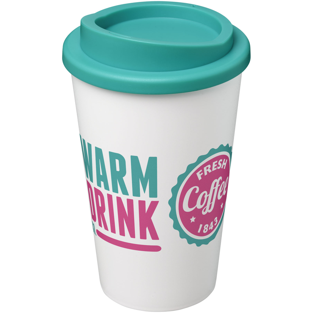 Термокружка Americano, колір білий, аква - 21000128- Фото №2 Термокружка Americano, колір білий, аква - 21000128- Фото №2