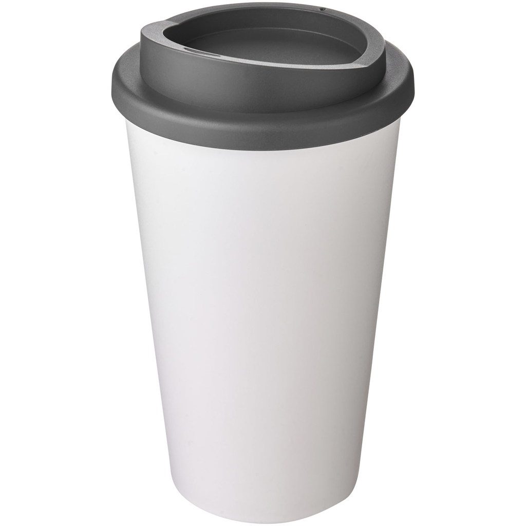 Термокружка Americano, колір білий, сірий - 21000129- Фото №1 Термокружка Americano, колір білий, сірий - 21000129- Фото №1