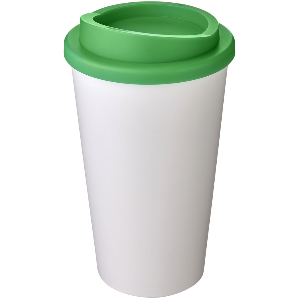 Термокружка Americano, колір білий, зелений - 21000131- Фото №1
