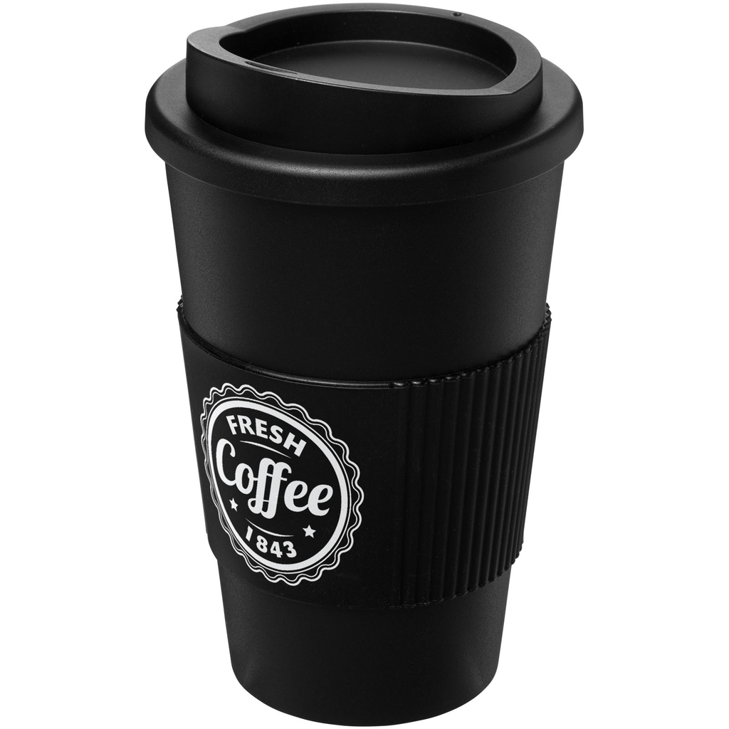 Термокружка Americano, колір суцільний чорний - 21000200- Фото №2