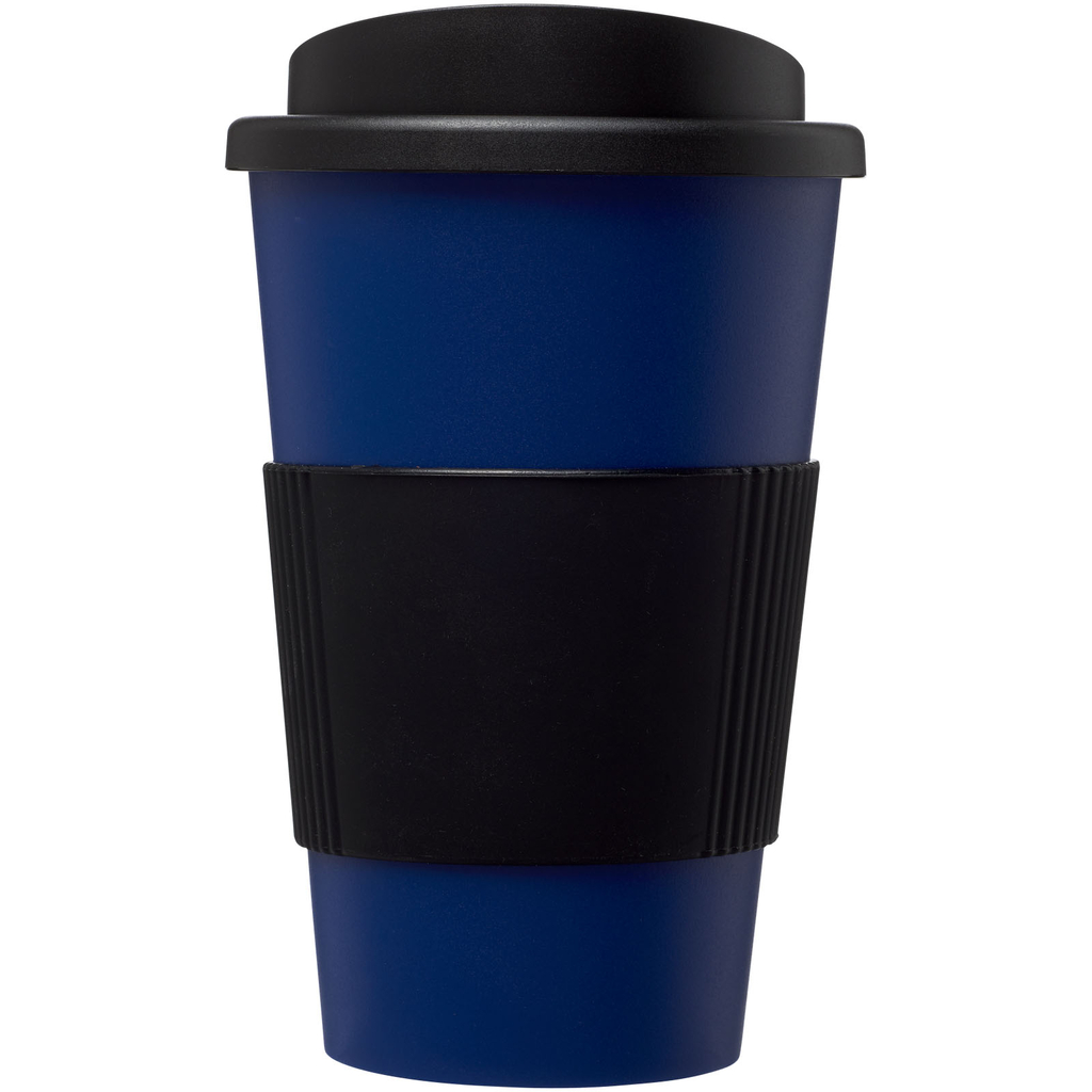 Термокружка Americano, колір синій, суцільний чорний - 21000214- Фото №3