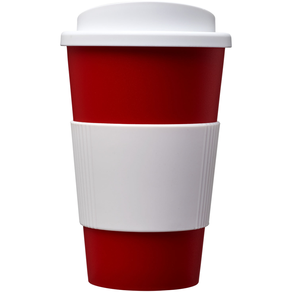 Термокружка Americano, колір червоний, білий - 21000217- Фото №3