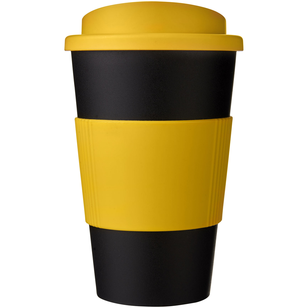 Термокружка Americano, колір суцільний чорний, жовтий - 21000228- Фото №3