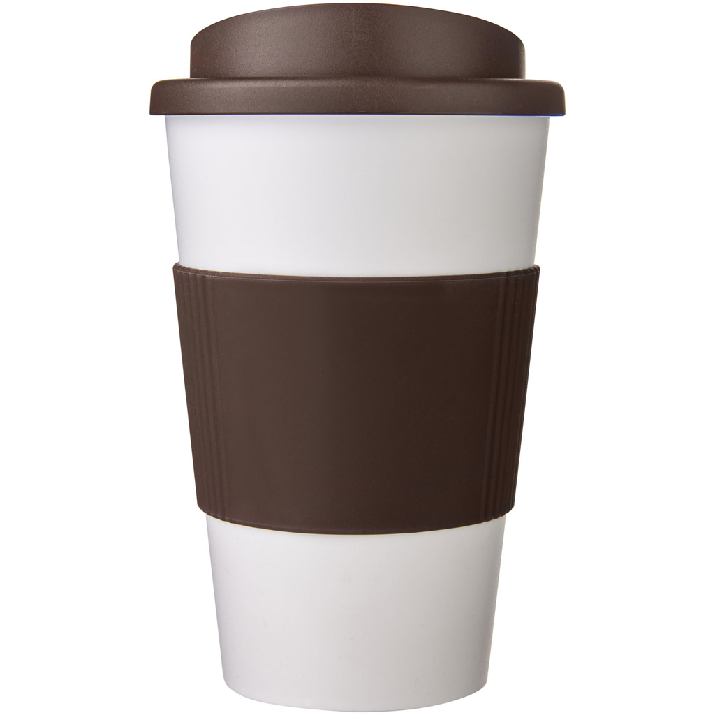 Термокружка Americano, колір білий, коричневий - 21000231- Фото №3