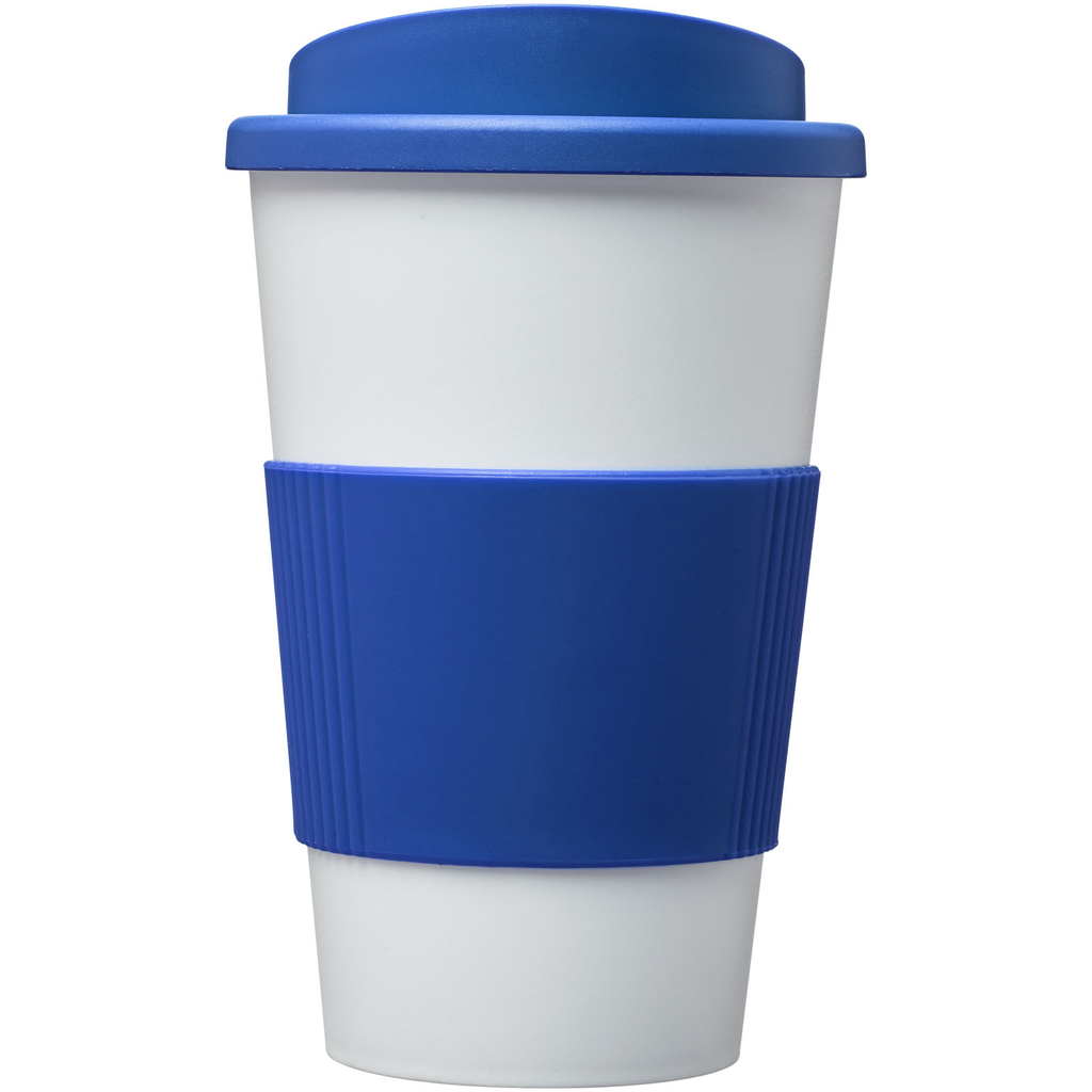 Термокружка Americano, цвет белый, mid blue - 21000233- Фото №3
