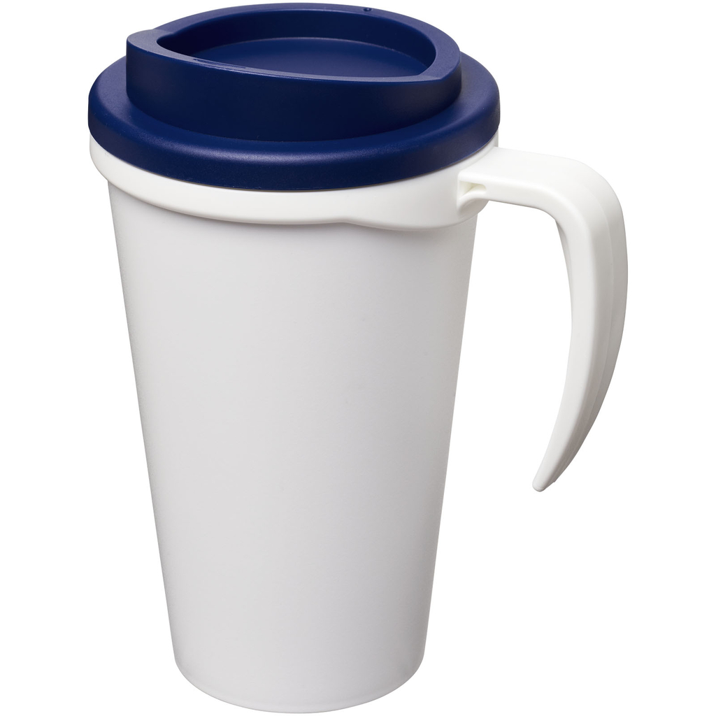 Термокружка Americano Grande, колір білий, синій - 21000402- Фото №1