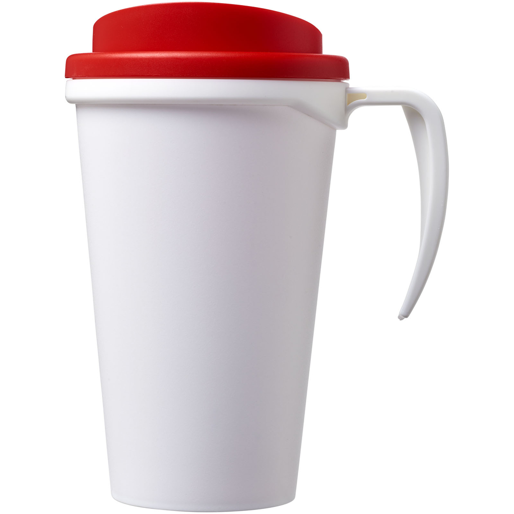 Термокружка Americano Grande, колір білий, червоний - 21000403- Фото №4