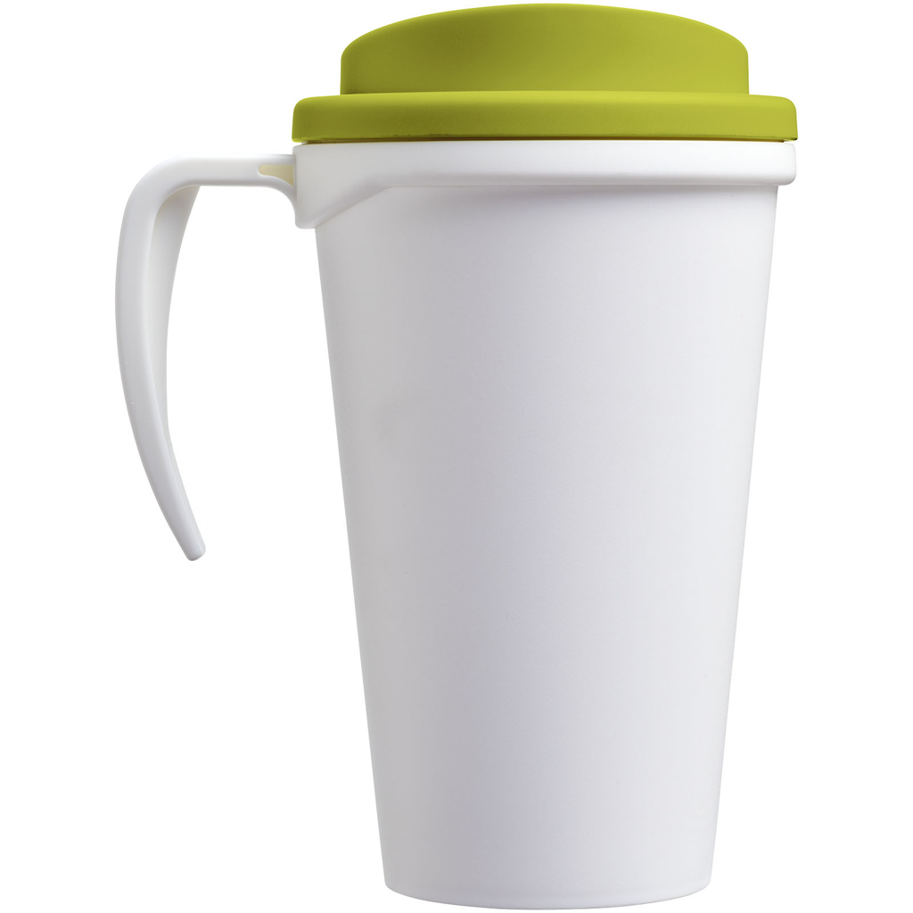 Термокружка Americano Grande, колір білий, зелений лайм - 21000404- Фото №5