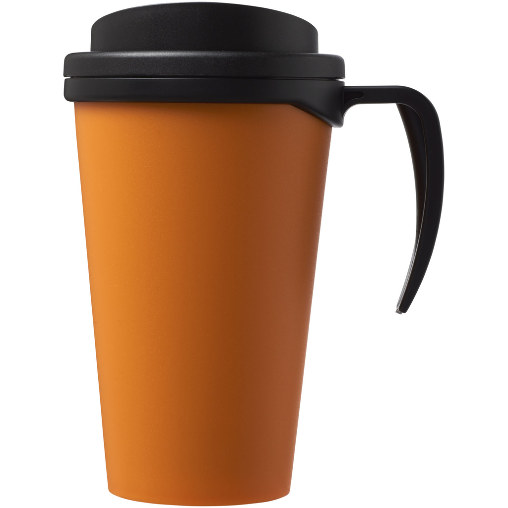 Термокружка Americano Grande, колір помаранчевий, суцільний чорний - 21000423- Фото №4 Термокружка Americano Grande, колір помаранчевий, суцільний чорний - 21000423- Фото №4