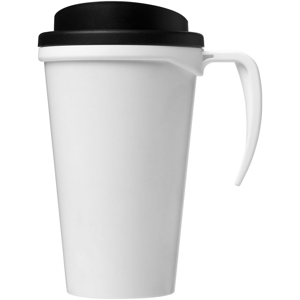 Термокружка Brite-Americano grande, колір білий, суцільний чорний - 21000601- Фото №3