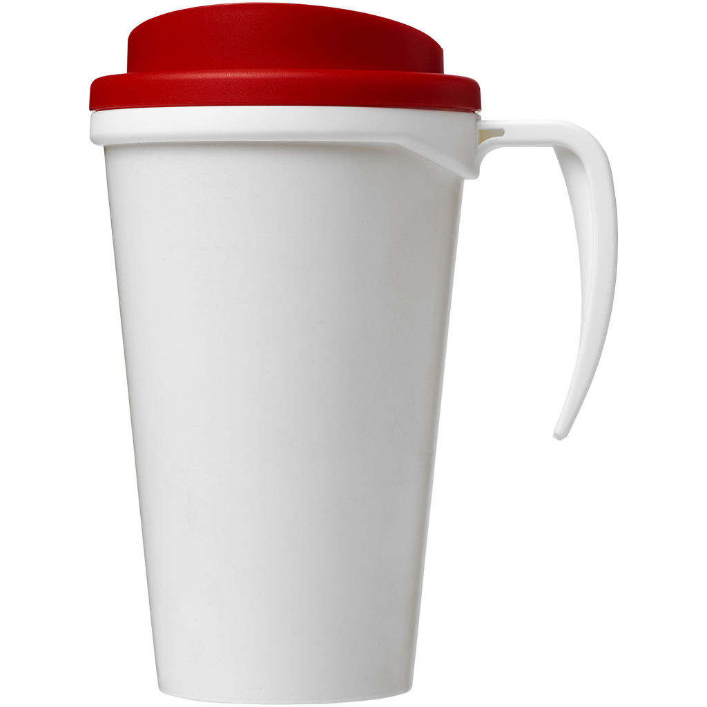 Термокружка Brite-Americano grande, колір білий, червоний - 21000603- Фото №3