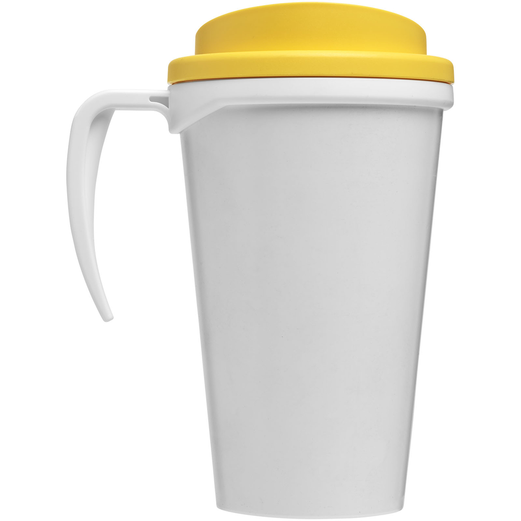 Термокружка Brite-Americano grande, цвет белый, желтый - 21000611- Фото №4